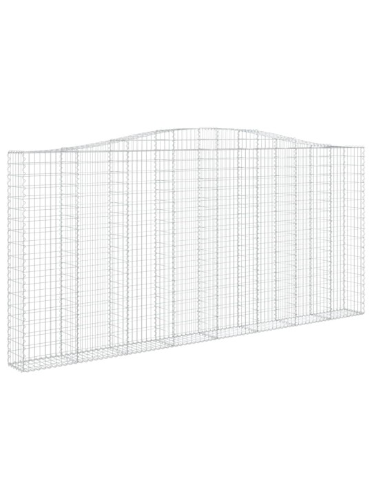 Arkveida gabiona grozi, 4 gb., 400x30x180/200cm, cinkota dzelzs