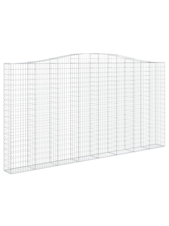 Arkveida gabiona grozi, 3 gb., 400x30x200/220cm, cinkota dzelzs
