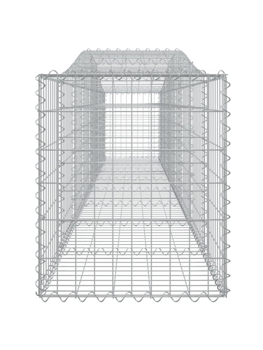 Arkveida gabiona grozi, 4 gb., 400x50x60/80cm, cinkota dzelzs