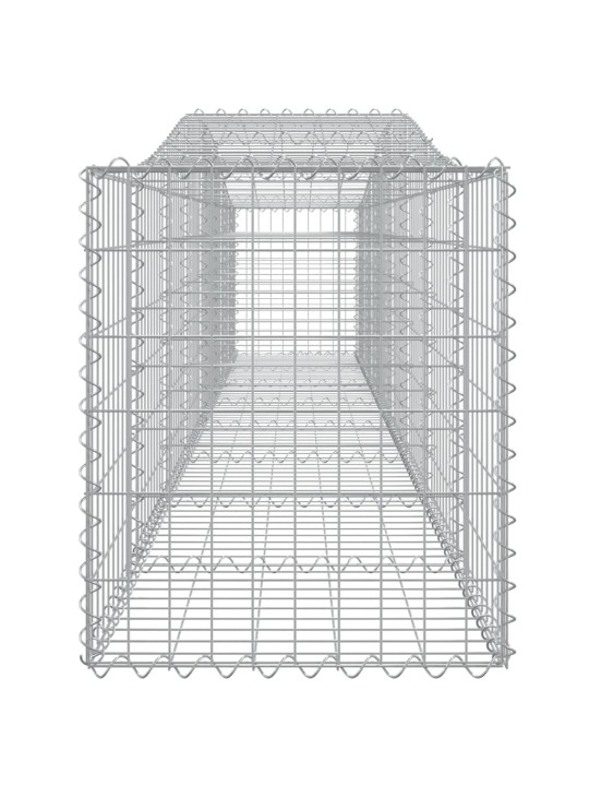 Arkveida gabiona grozi, 15 gb., 400x50x60/80cm, cinkota dzelzs