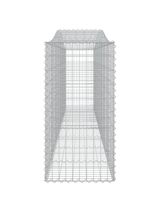 Arkveida gabiona grozi, 6 gb., 400x50x100/120cm, cinkota dzelzs
