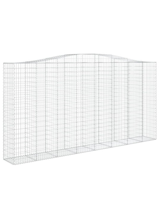 Arkveida gabiona grozi, 4 gb., 400x50x200/220cm, cinkota dzelzs