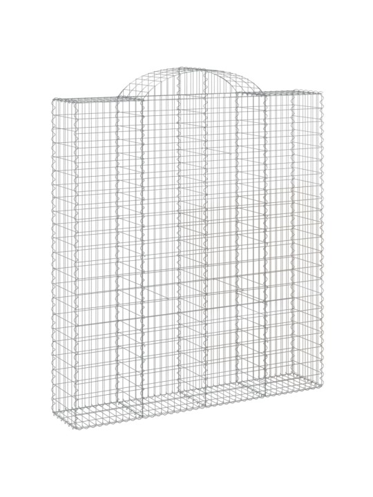 Arkveida gabiona grozi, 4 gb., 200x50x220/240cm, cinkota dzelzs