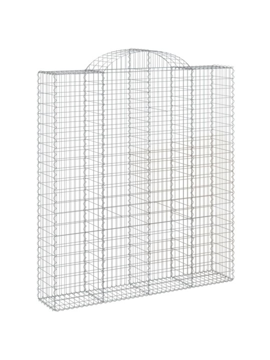 Arkveida gabiona grozi, 12gb., 200x50x220/240cm, cinkota dzelzs