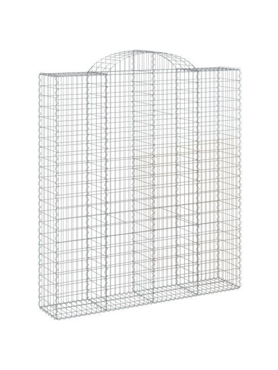 Arkveida gabiona grozi, 15gb., 200x50x220/240cm, cinkota dzelzs