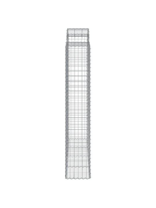 Arkveida gabiona grozi, 15gb., 200x50x220/240cm, cinkota dzelzs