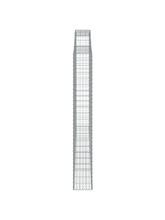Arkveida gabiona grozi, 5 gb., 300x30x220/240cm, cinkota dzelzs
