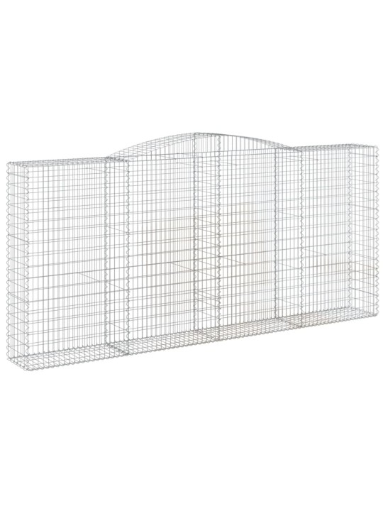 Arkveida gabiona grozi, 4 gb., 400x50x180/200cm, cinkota dzelzs
