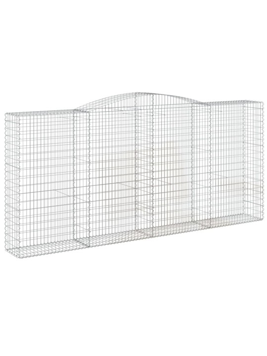 Arkveida gabiona grozi, 5 gb., 400x50x180/200cm, cinkota dzelzs