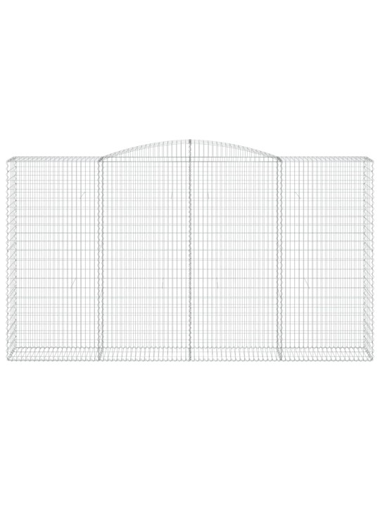 Arkveida gabiona grozi 15 gb. 400x50x220/240cm cinkota dzelzs