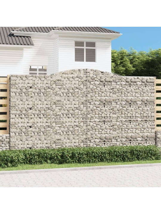 Arkveida gabiona grozi 15 gb. 400x50x220/240cm cinkota dzelzs