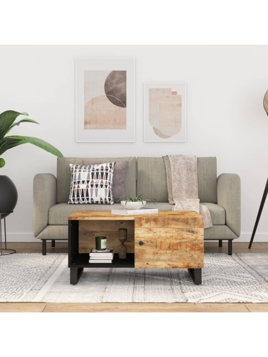Kafijas galdiņš, 80x50x40 cm, mango koks, inženierijas koks