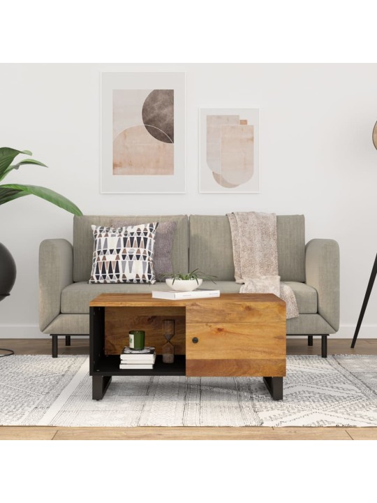 Kafijas galdiņš, 80x50x40 cm, mango koks, inženierijas koks
