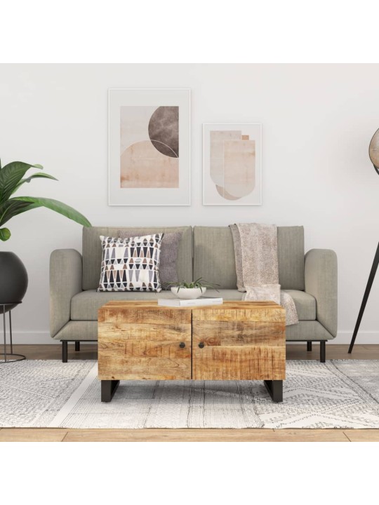 Kafijas galdiņš, 80x50x40 cm, mango koks, inženierijas koks