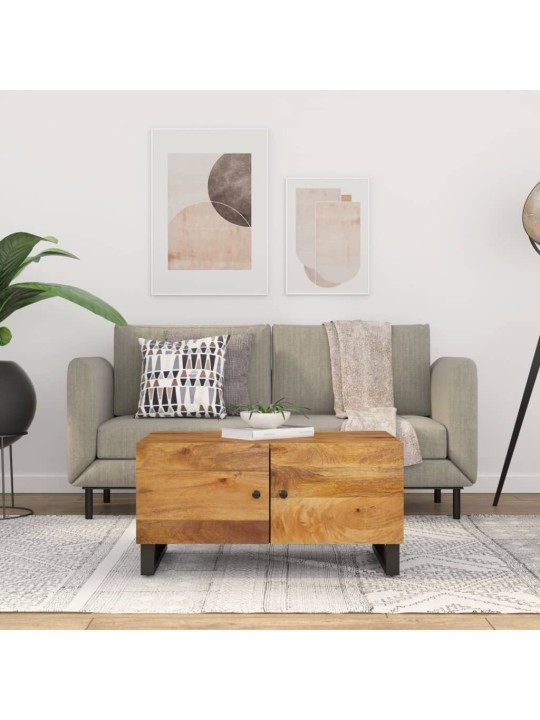 Kafijas galdiņš, 80x50x40 cm, mango koks, inženierijas koks