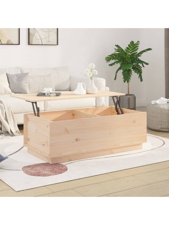Kafijas galdiņš, 100x50x35 cm, priedes masīvkoks