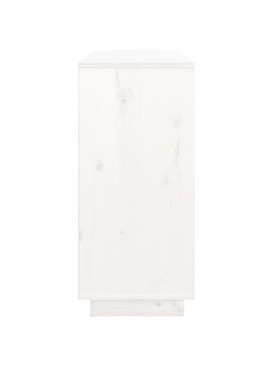 Kumode, balta, 111x34x75 cm, priedes masīvkoks