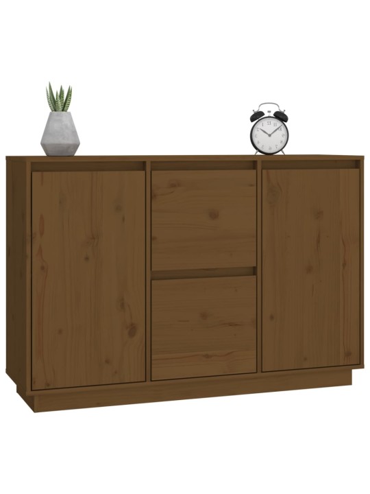 Kumode, medus brūna, 111x34x75 cm, priedes masīvkoks