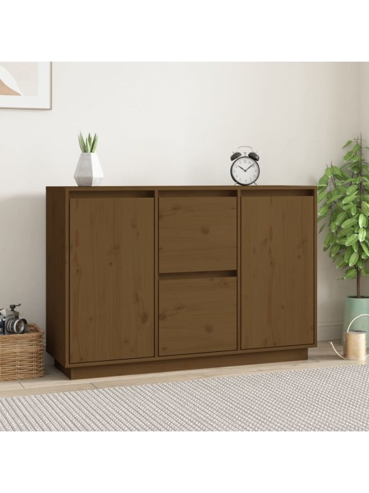 Kumode, medus brūna, 111x34x75 cm, priedes masīvkoks