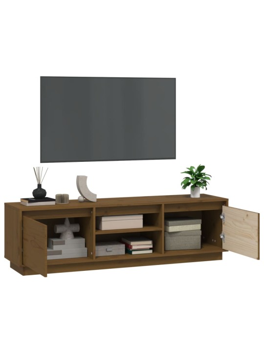 Tv skapītis, medus brūns, 140x35x40 cm, priedes masīvkoks
