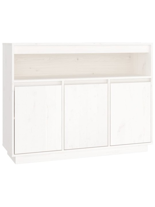 Kumode, balta, 104,5x34x80 cm, priedes masīvkoks