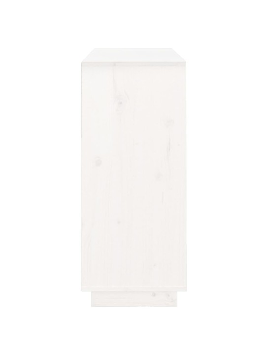 Kumode, balta, 104,5x34x80 cm, priedes masīvkoks