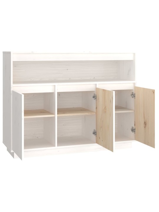 Kumode, balta, 104,5x34x80 cm, priedes masīvkoks