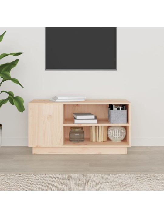 Tv skapītis, 80x35x40,5 cm, priedes masīvkoks