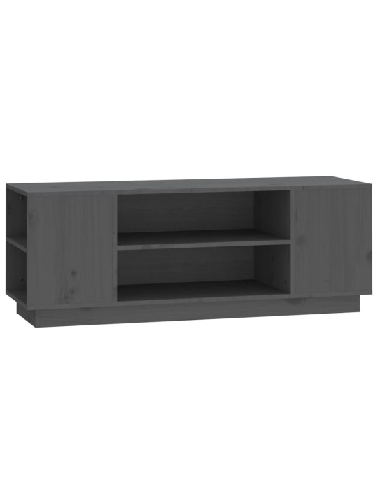 Tv skapītis, pelēks, 110x35x40,5 cm, priedes masīvkoks