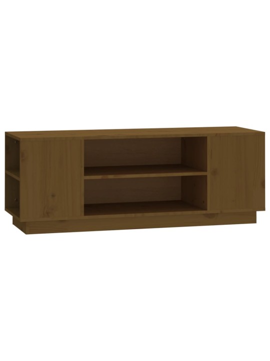Tv skapītis, medus brūns, 110x35x40,5 cm, priedes masīvkoks