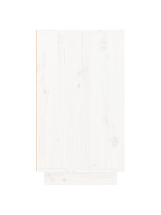 Apavu skapītis, balts, 110x34x61 cm, priedes masīvkoks