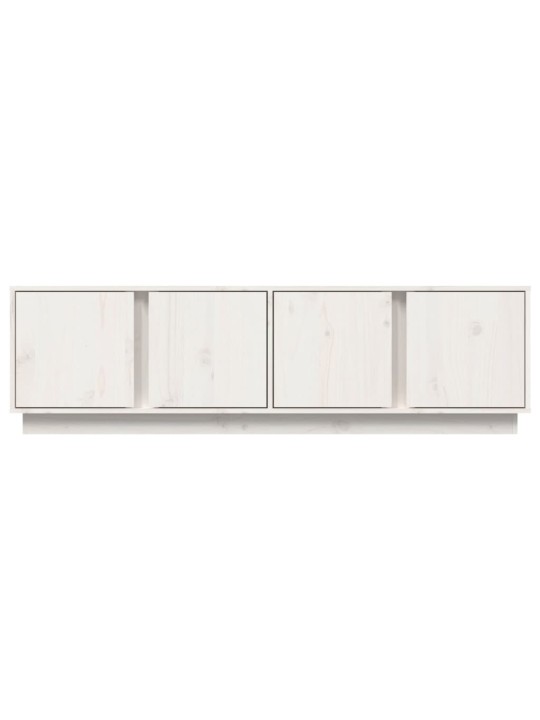Tv skapītis, balts, 140x40x40 cm, priedes masīvkoks