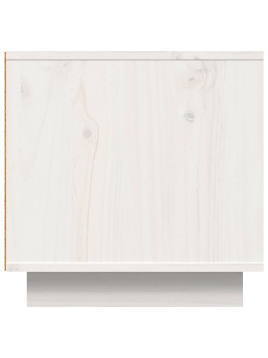 Tv skapītis, balts, 140x40x40 cm, priedes masīvkoks
