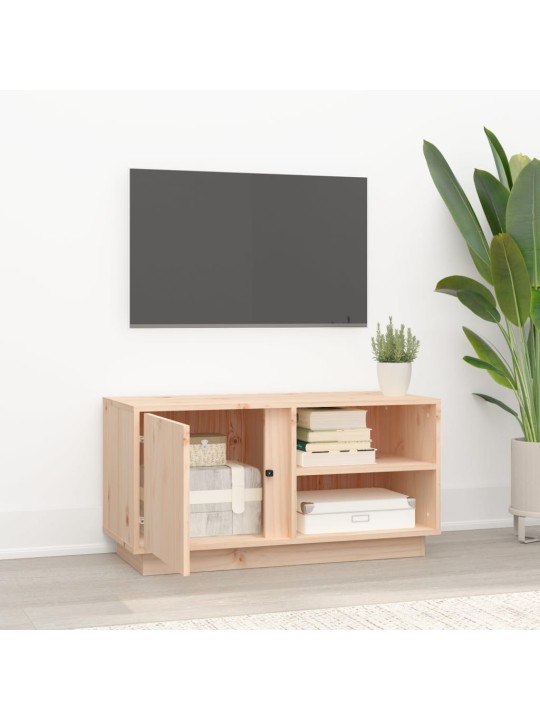 Tv skapītis, 80x35x40,5 cm, priedes masīvkoks