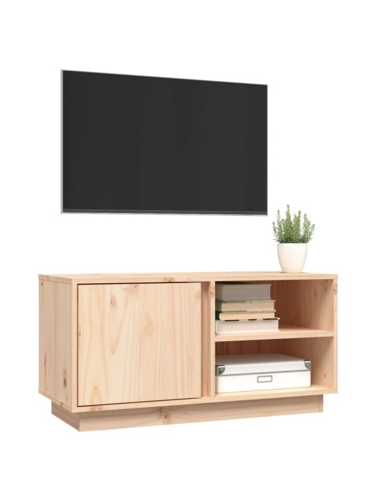 Tv skapītis, 80x35x40,5 cm, priedes masīvkoks