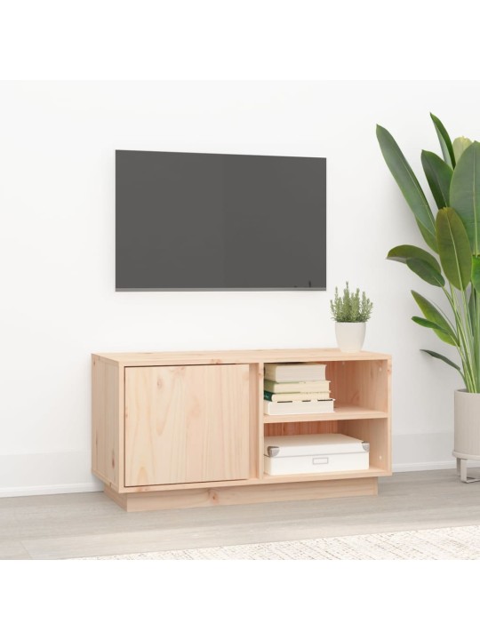 Tv skapītis, 80x35x40,5 cm, priedes masīvkoks