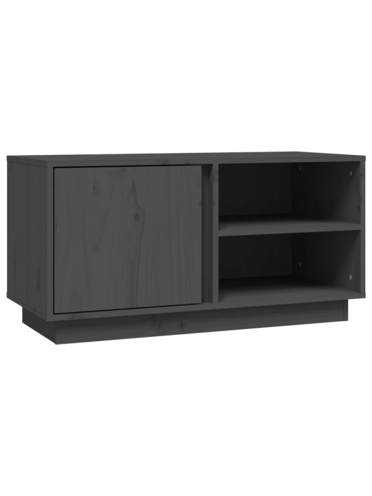 Tv skapītis, pelēks, 80x35x40,5 cm, priedes masīvkoks
