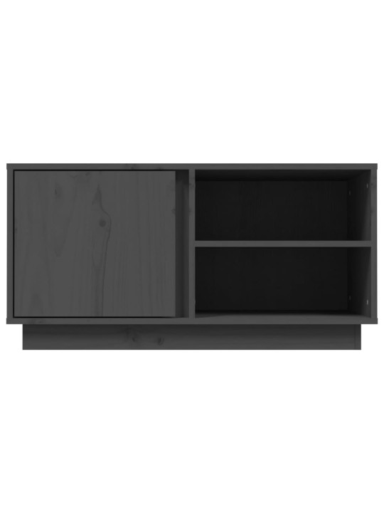 Tv skapītis, pelēks, 80x35x40,5 cm, priedes masīvkoks