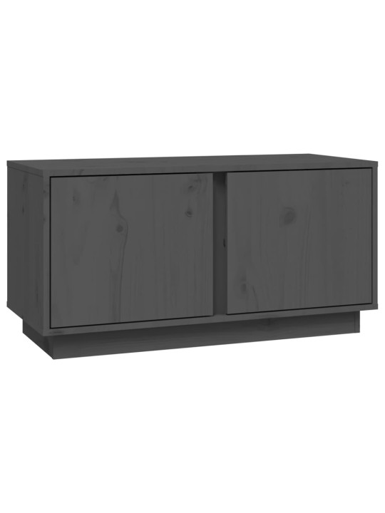Tv skapītis, pelēks, 80x35x40,5 cm, priedes masīvkoks