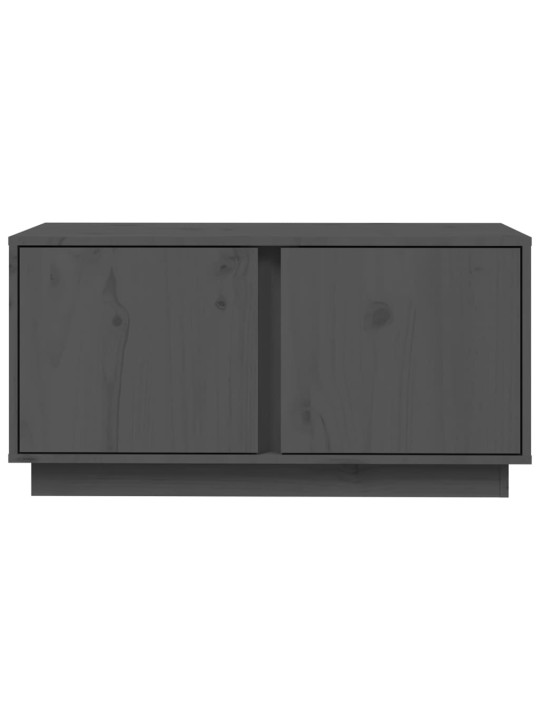 Tv skapītis, pelēks, 80x35x40,5 cm, priedes masīvkoks