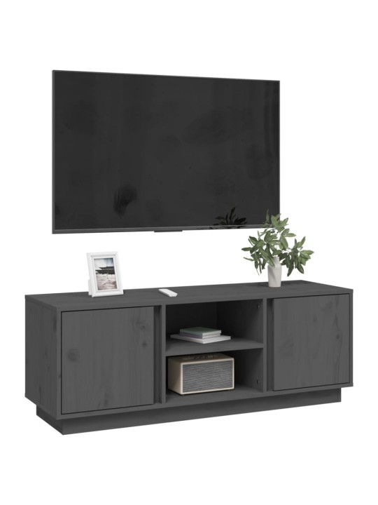 Tv skapītis, pelēks, 110x35x40,5 cm, priedes masīvkoks