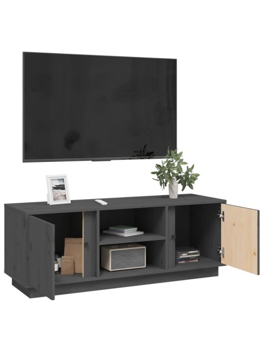 Tv skapītis, pelēks, 110x35x40,5 cm, priedes masīvkoks
