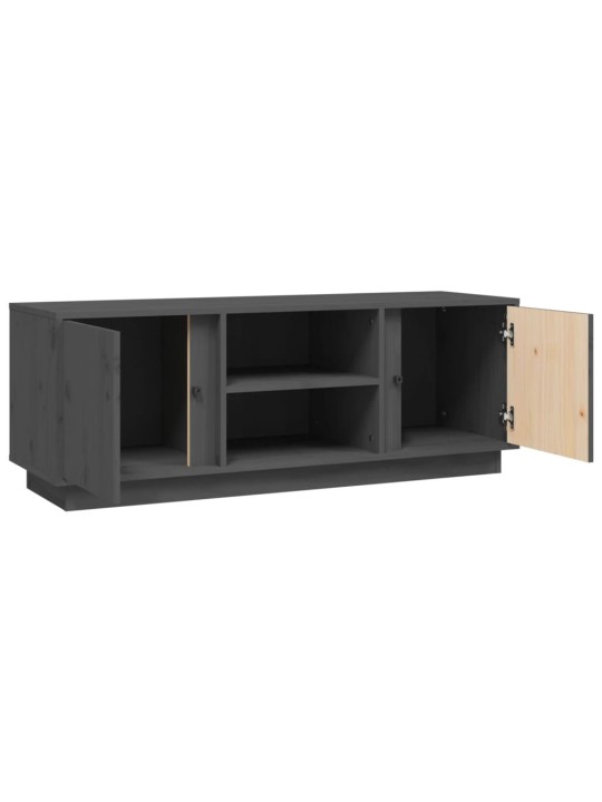 Tv skapītis, pelēks, 110x35x40,5 cm, priedes masīvkoks