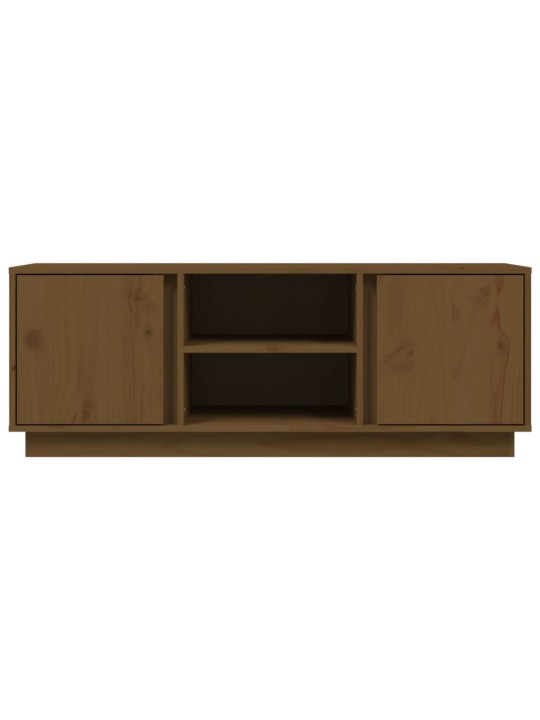 Tv skapītis, medus brūns, 110x35x40,5 cm, priedes masīvkoks