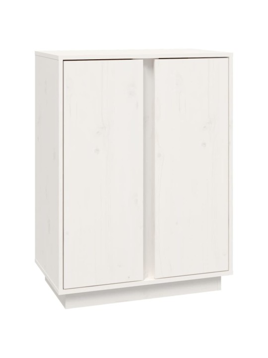 Kumode, balta, 60x35x80 cm, priedes masīvkoks