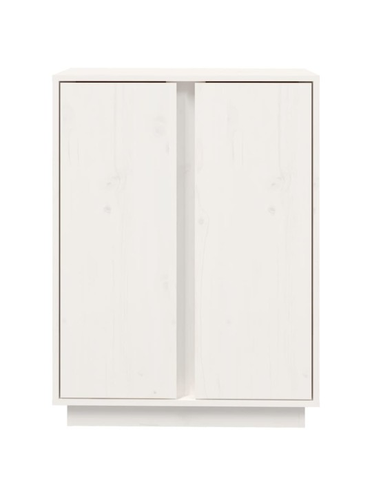 Kumode, balta, 60x35x80 cm, priedes masīvkoks