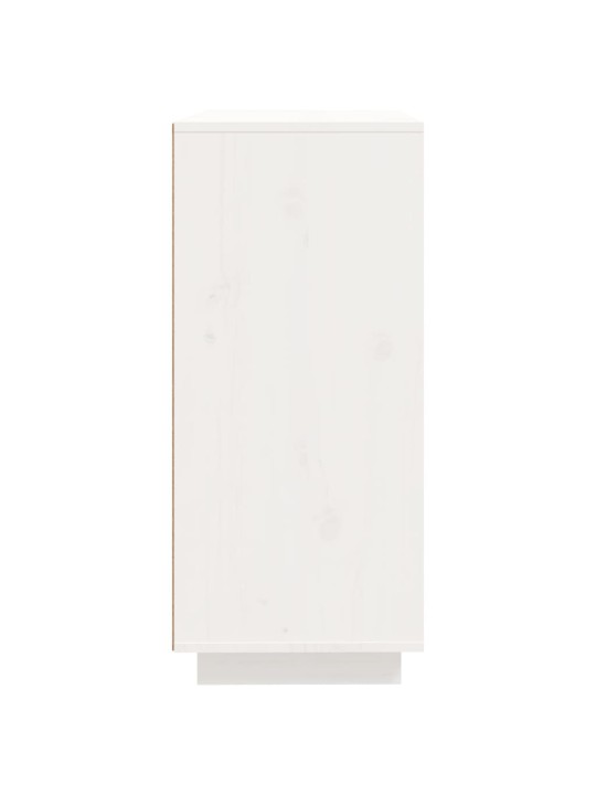 Kumode, balta, 60x35x80 cm, priedes masīvkoks
