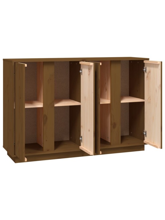 Kumode, medus brūna, 120x35x80 cm, priedes masīvkoks
