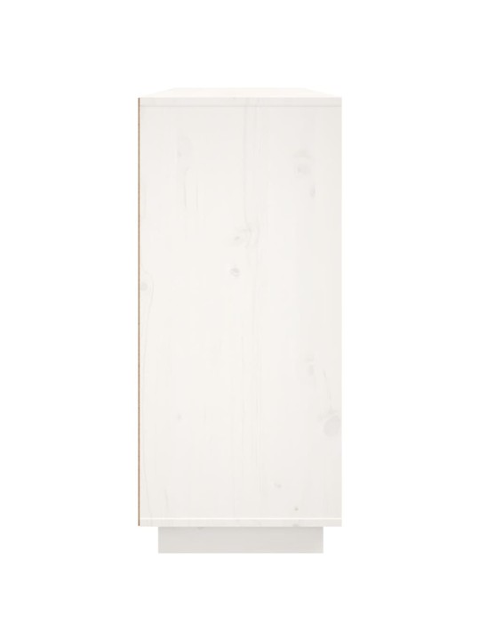 Kumode, balta, 120x35x80 cm, priedes masīvkoks