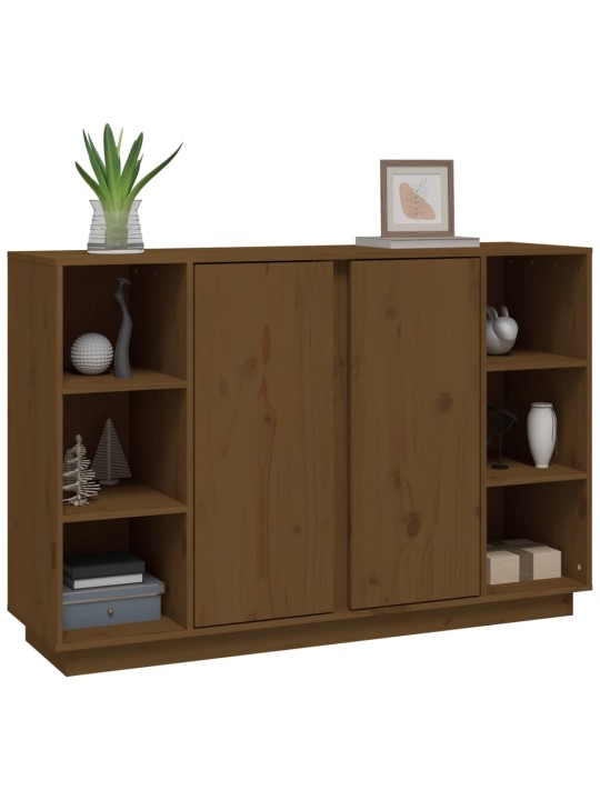 Kumode, medus brūna, 120x35x80 cm, priedes masīvkoks
